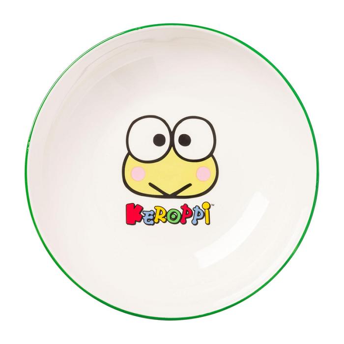 White Hello Kitty Keroppi Ceramic Dinner Bowl (Snacktime) | CA_HK39734