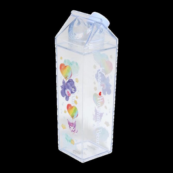 White Hello Kitty Kuromi x Care Bears Milk Carton Water Bottle | CA_HK12474