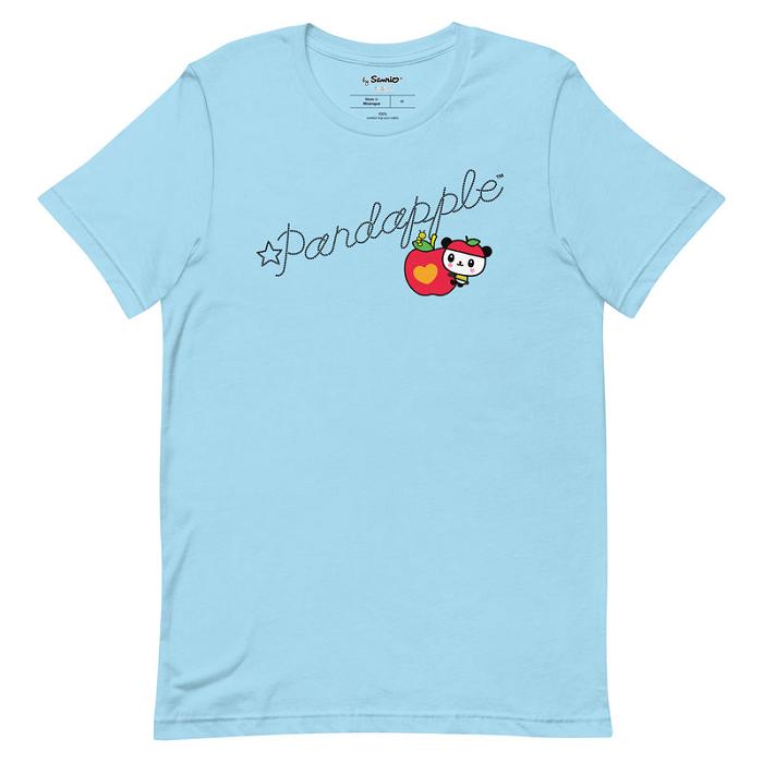 White Hello Kitty Pandapple Dotted Signature Tee | CA_HK10215