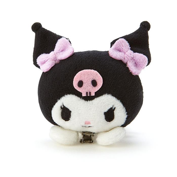 White / Black Hello Kitty Kuromi Plush Hair Clip | CA_HK81162