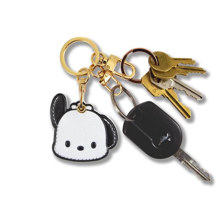 White / Black Hello Kitty Pochacco x Sonix AirTag Keychain | CA_HK40101