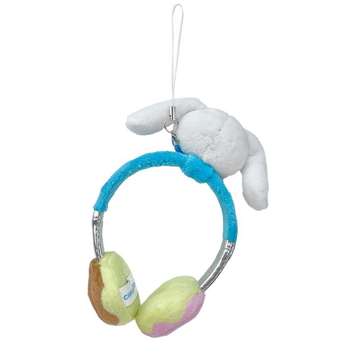 White / Blue Hello Kitty Cinnamoroll Plush Headphones Bag Charm | CA_HK14747