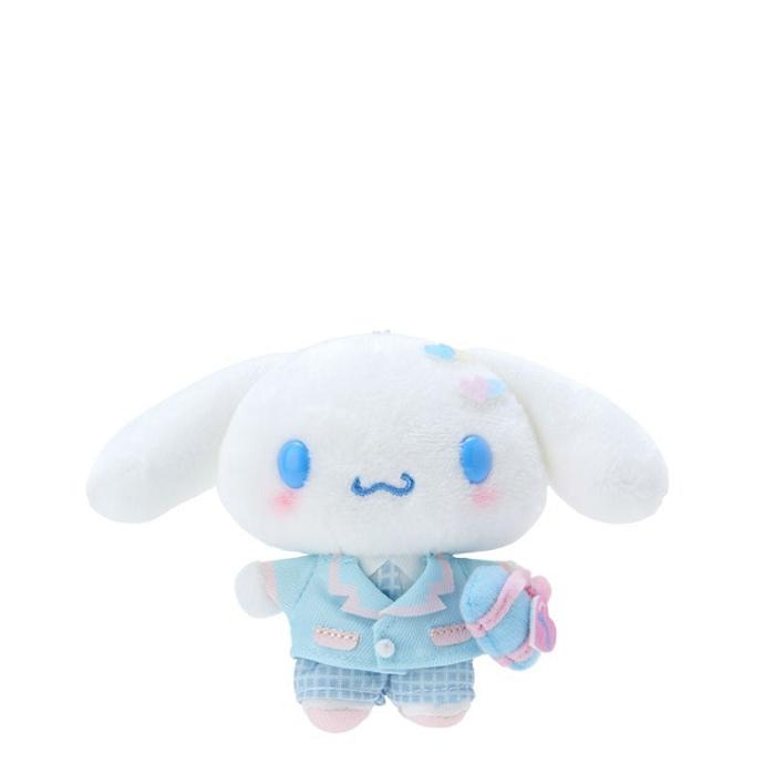 White / Blue Hello Kitty Cinnamoroll Plush Mascot Keychain (Sanrio Academy Series) | CA_HK52403