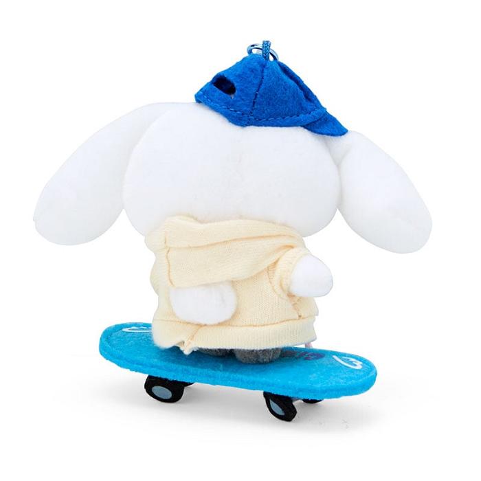 White / Blue Hello Kitty Cinnamoroll Plush Mascot Keychain (Sk8r Squad Series) | CA_HK60843