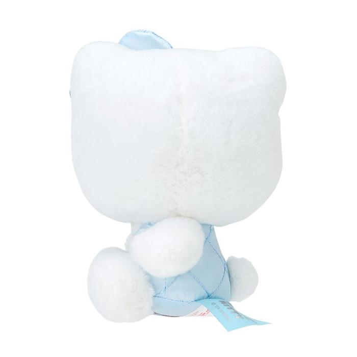 White / Blue Hello Kitty Hello Kitty 50th Anniv. Plush Mascot (Quilted Blue) | CA_HK50997