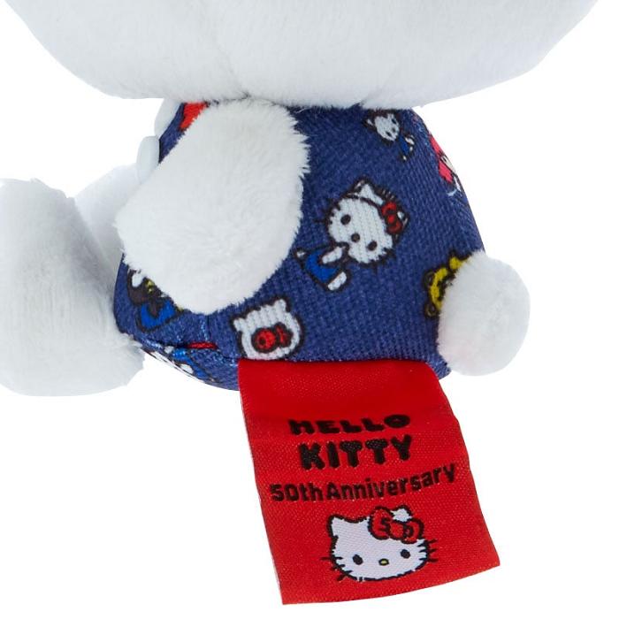 White / Blue Hello Kitty Hello Kitty Mascot Keychain Plush (Hello, Everyone! Series) | CA_HK39320