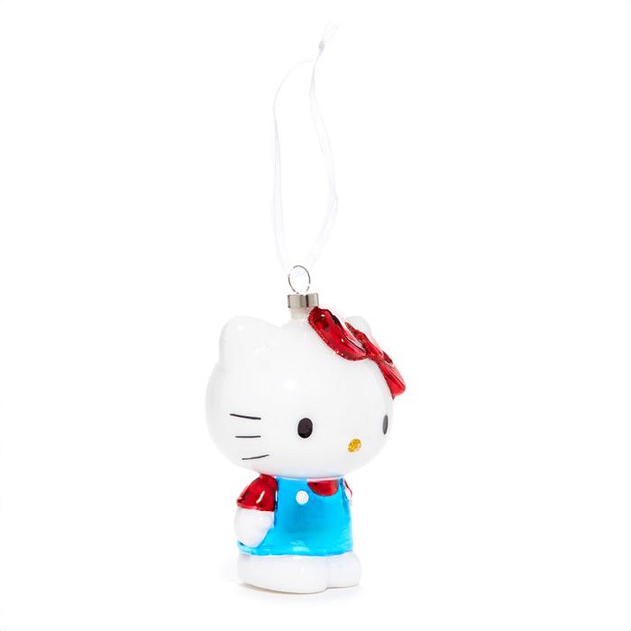 White / Blue Hello Kitty Hello Kitty x Kat + Annie Glass Ornament | CA_HK59296