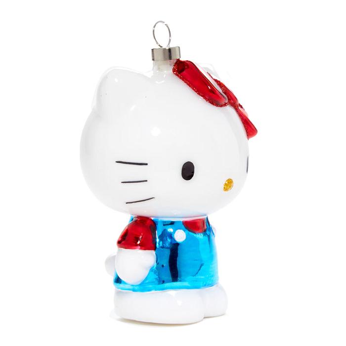 White / Blue Hello Kitty Hello Kitty x Kat + Annie Glass Ornament | CA_HK59296