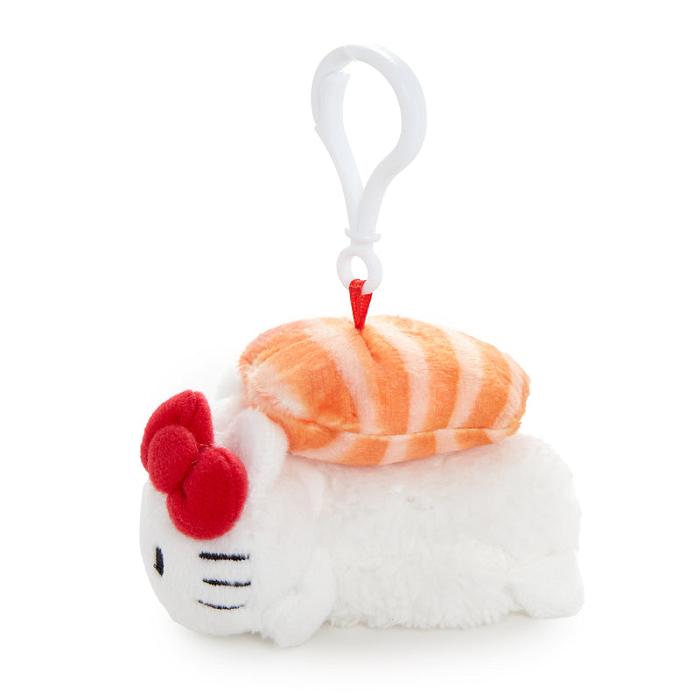 White / Orange Hello Kitty Hello Kitty Sushi Mascot Clip (Salmon) | CA_HK94077