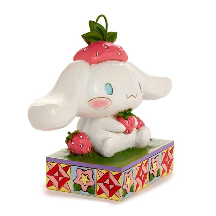 White / Pink Hello Kitty Cinnamoroll with Strawberry Figurine (Jim Shore Sanrio Collection) | CA_HK82304