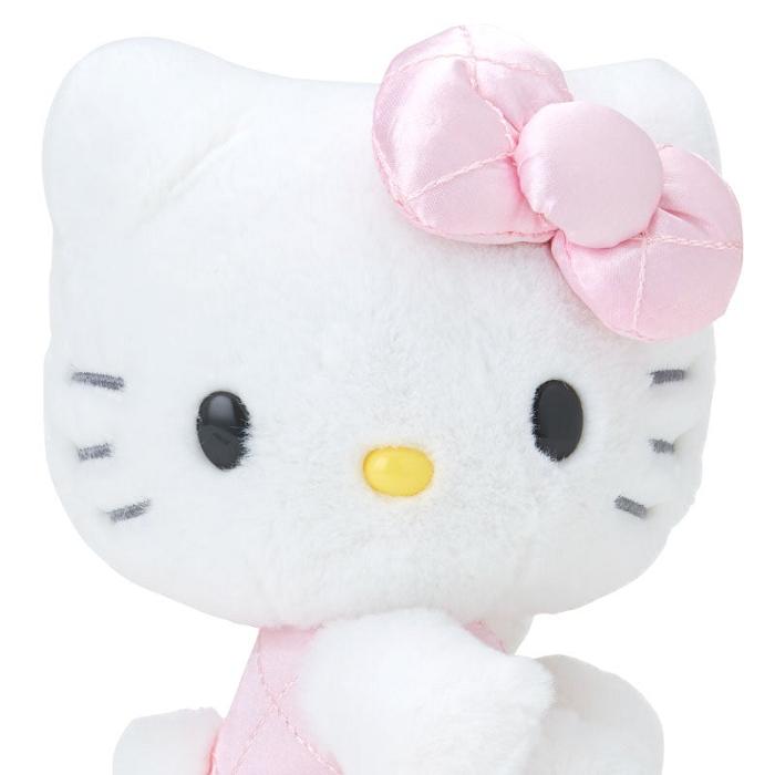 White / Pink Hello Kitty Hello Kitty 50th Anniv. Plush Mascot (Pink Quilted) | CA_HK13944