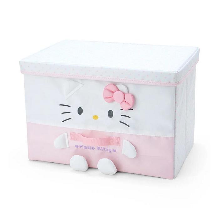 White / Pink Hello Kitty Hello Kitty Foldable Storage Box (Large) | CA_HK44070