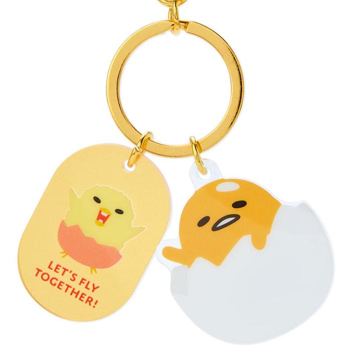 Yellow Hello Kitty Gudetama Besties Keychain | CA_HK71696