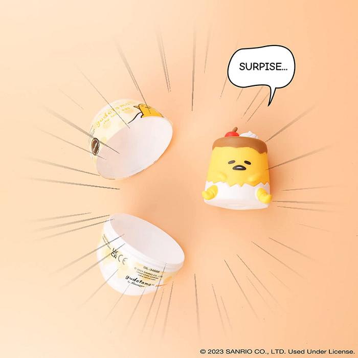 Yellow Hello Kitty Gudetama Capsule Squishies (Series 1) | CA_HK47474