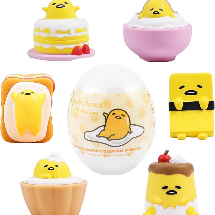 Yellow Hello Kitty Gudetama Capsule Squishies (Series 1) | CA_HK47474