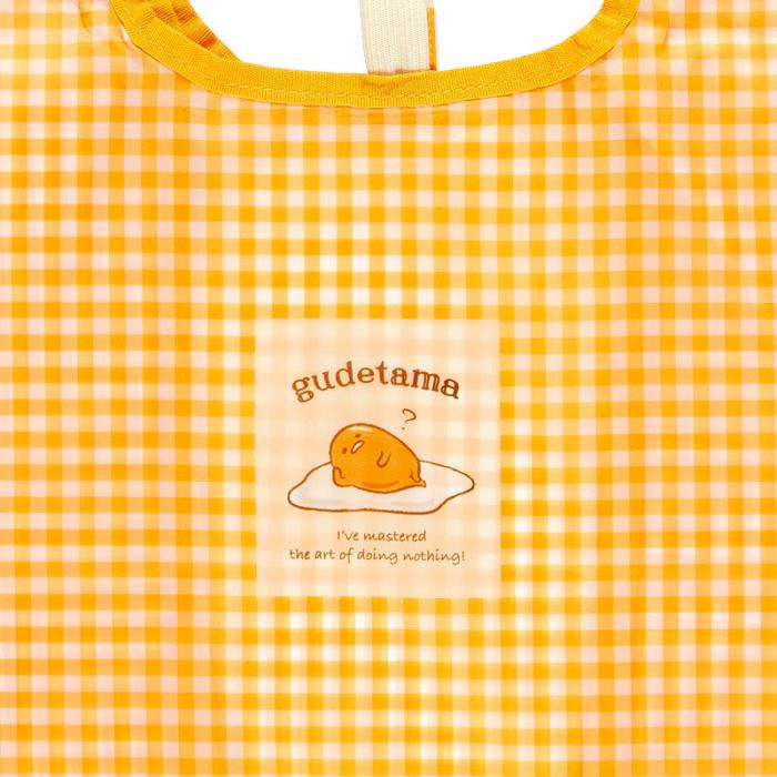 Yellow Hello Kitty Gudetama Gingham Reusable Tote Bag | CA_HK87061