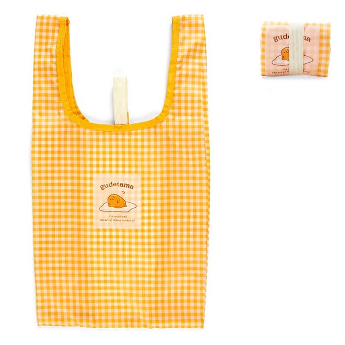 Yellow Hello Kitty Gudetama Gingham Reusable | CA_HK89868