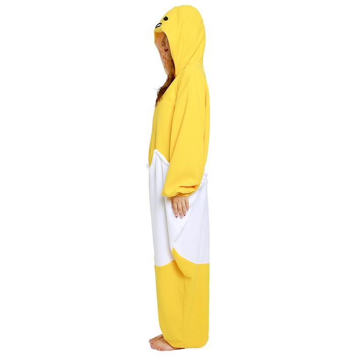 Yellow Hello Kitty Gudetama Kigurumi Onesie | CA_HK39519