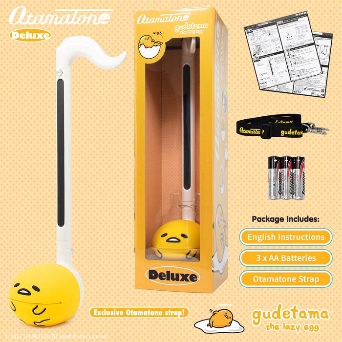 Yellow Hello Kitty Gudetama Otamatone Deluxe Musical Toy | CA_HK13074