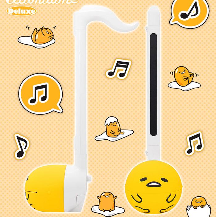 Yellow Hello Kitty Gudetama Otamatone Deluxe Musical Toy | CA_HK13074