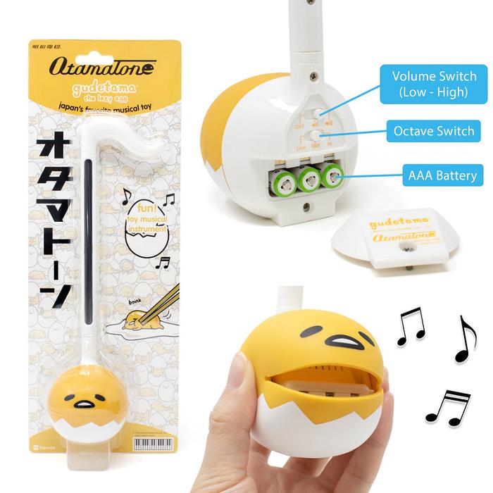 Yellow Hello Kitty Gudetama Otamatone Musical Toy | CA_HK66970