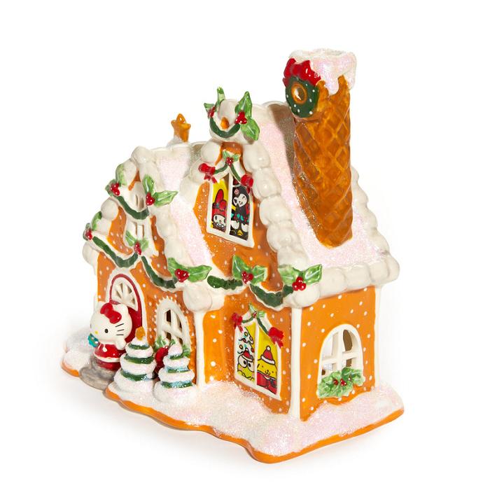 Yellow Hello Kitty Hello Kitty and Friends Ceramic Gingerbread Candle House | CA_HK25245