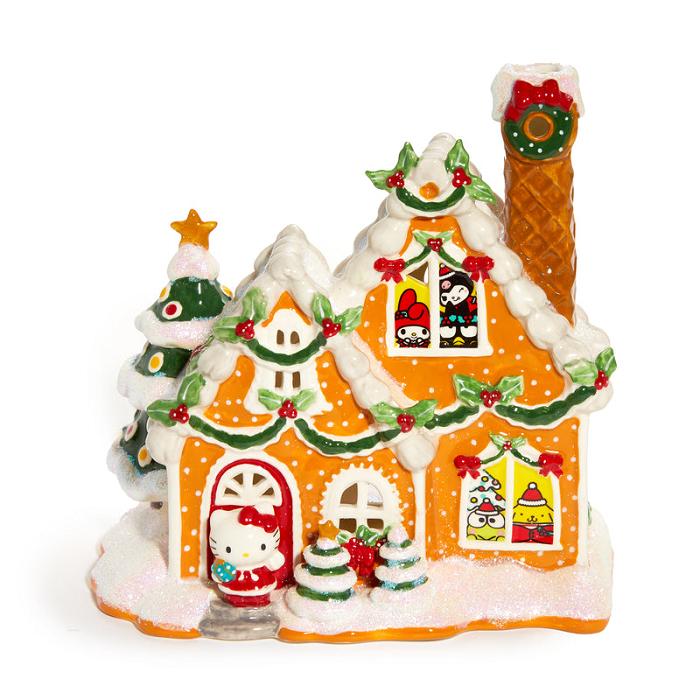 Yellow Hello Kitty Hello Kitty and Friends Ceramic Gingerbread Candle House | CA_HK25245