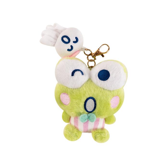 Yellow Hello Kitty Keroppi Plush Mascot Keychain (Teru Teru and Me Series) | CA_HK13541