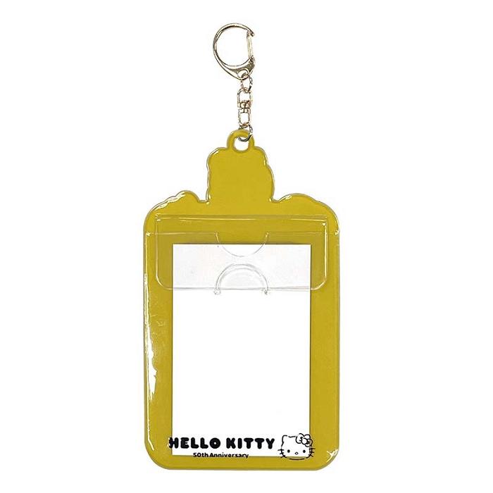 Yellow Hello Kitty PataPataPeppy ID Badge Holder (Hello, Everyone! Series) | CA_HK50845