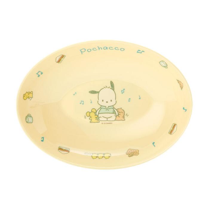 Yellow Hello Kitty Pochacco Oval Melamine Plate | CA_HK22529