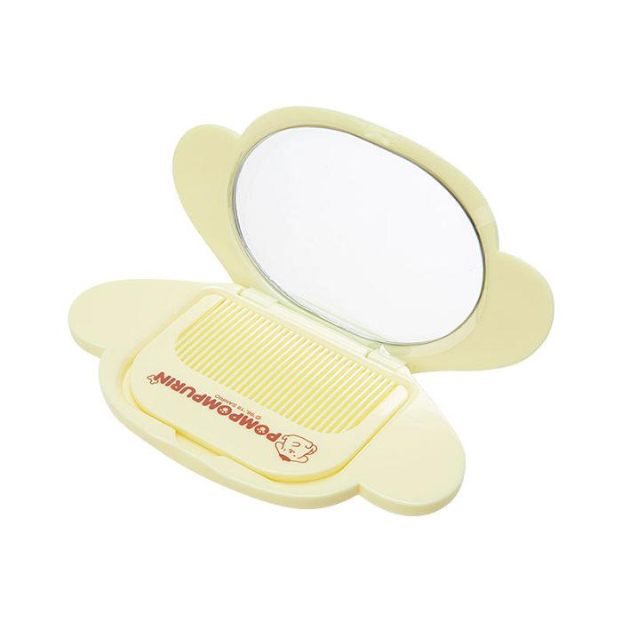 Yellow Hello Kitty Pompompurin 2-Piece Mirror and Comb Set | CA_HK62983