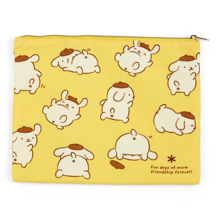 Yellow Hello Kitty Pompompurin 2-pc Zipper (Oshiri Puri Puri Purin Series) | CA_HK10567