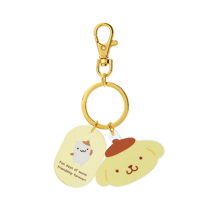 Yellow Hello Kitty Pompompurin Besties Keychain | CA_HK32268