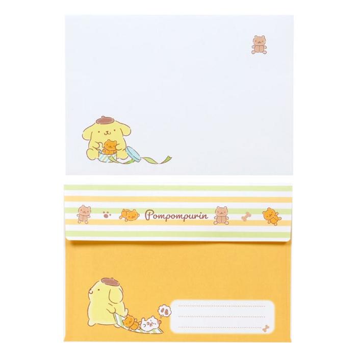 Yellow Hello Kitty Pompompurin Classic Letter Set | CA_HK80577