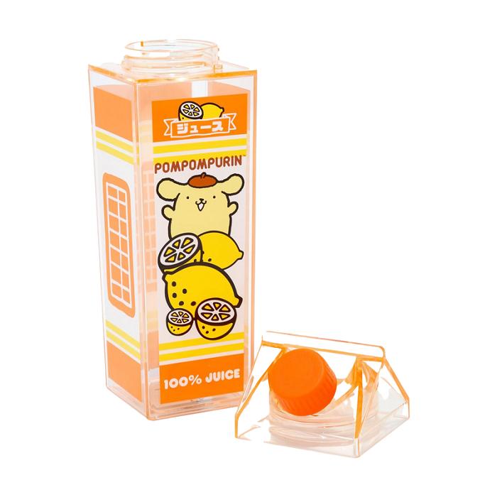 Yellow Hello Kitty Pompompurin Milk Carton Water Bottle (Lemon) | CA_HK57659