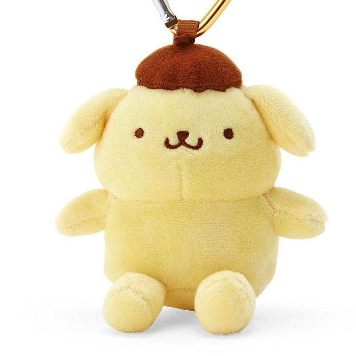 Yellow Hello Kitty Pompompurin Plush Mascot All My Heart Keychain | CA_HK23842