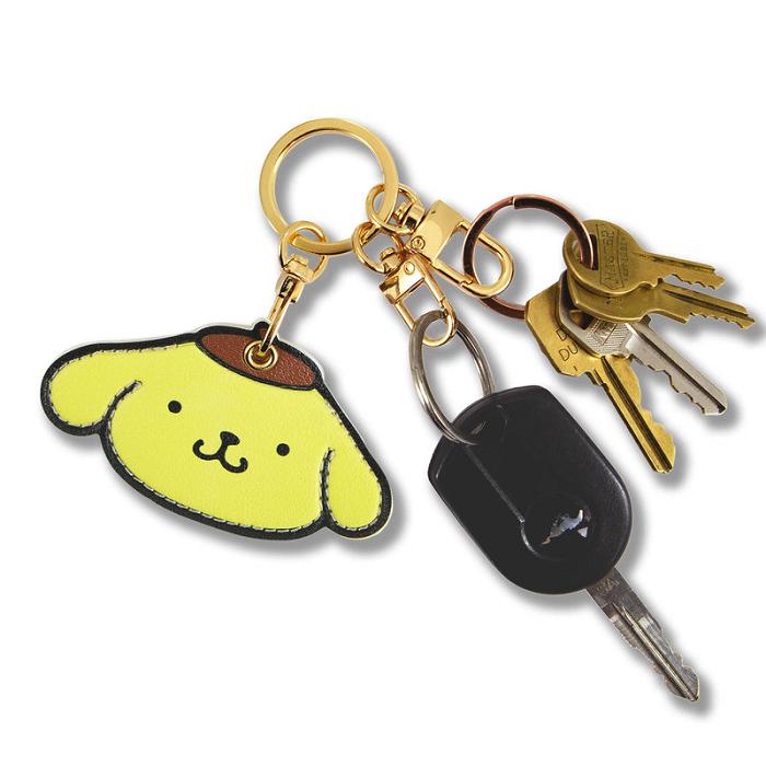 Yellow Hello Kitty Pompompurin x Sonix AirTag Keychain | CA_HK85019