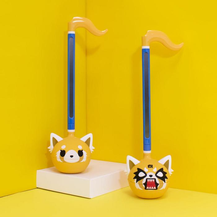 Yellow / Blue Hello Kitty Aggretsuko Otamatone Musical Toy (Rage) | CA_HK55557