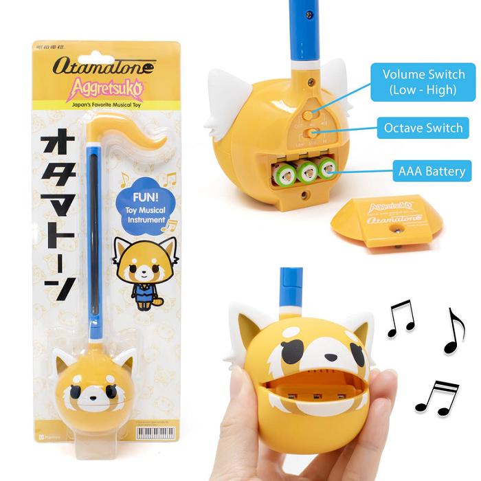 Yellow / Blue Hello Kitty Aggretsuko Otamatone Musical Toy (Sweet) | CA_HK30188