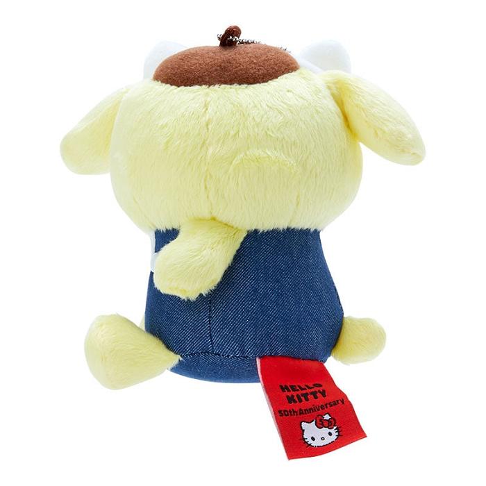 Yellow / Blue Hello Kitty Pompompurin Mascot Keychain Plush (Hello, Everyone! Series) | CA_HK52560