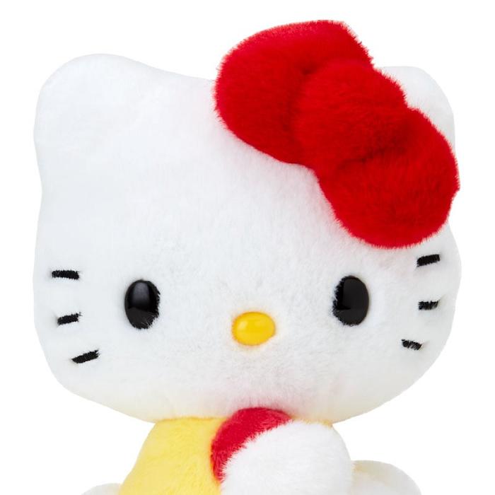 Yellow / Red Hello Kitty Hello Kitty 50th Anniv. Plush Mascot (Yellow Overalls) | CA_HK82610