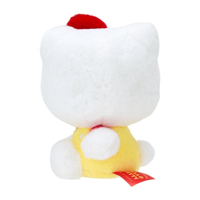 Yellow / Red Hello Kitty Hello Kitty 50th Anniv. Plush Mascot (Yellow Overalls) | CA_HK82610